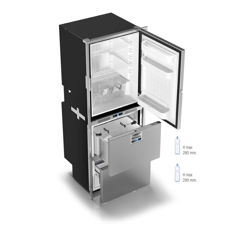 DRW360A compartimiento superior frigorífico y compartimiento inferior ALL IN ONE_2