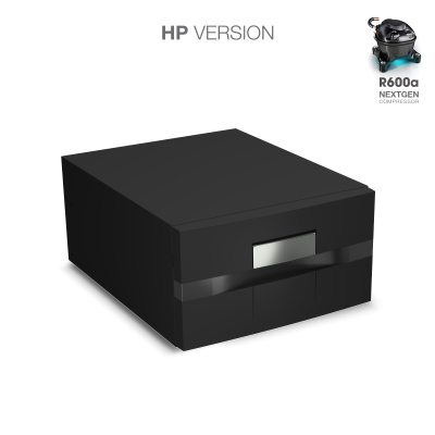 Frigo-freezer a cassetto, D30A HP, Nero
