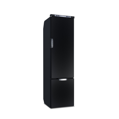 Frigo-freezer a porta singola e frigorifero a cassetto, SLIM150 CHR, Nero