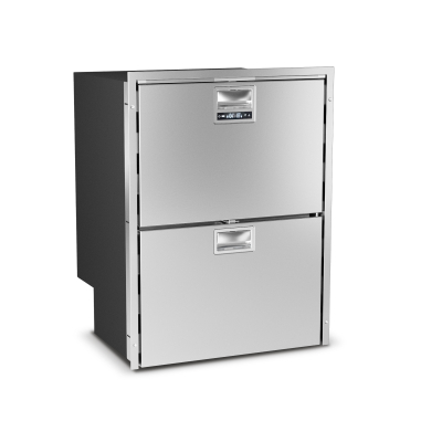 Frigo-freezer a doppio cassetto in acciaio inox, All in One, DRW180A 