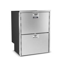 Réfrigérateur-congélateur à double tiroir en acier inoxydable, All in One, DRW180A