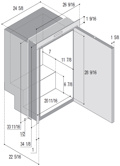 煮付け@プロフ ページ Stainless steel fridge and freezer, C115iX OCX2, Vitrifrigo