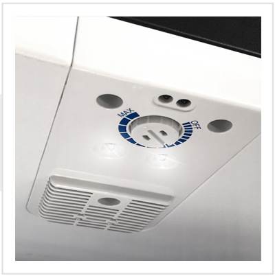 lumière LED + thermostat intégré (standard)