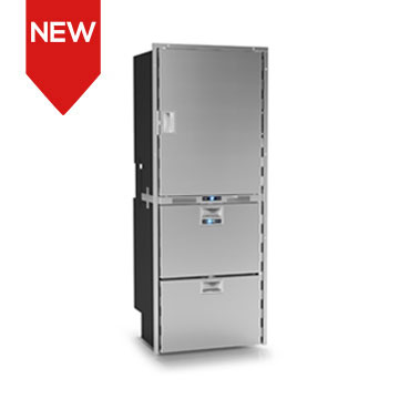 DRW360A üst bölme buzdolabı alt kısım çift bölmeli ALL IN ONE